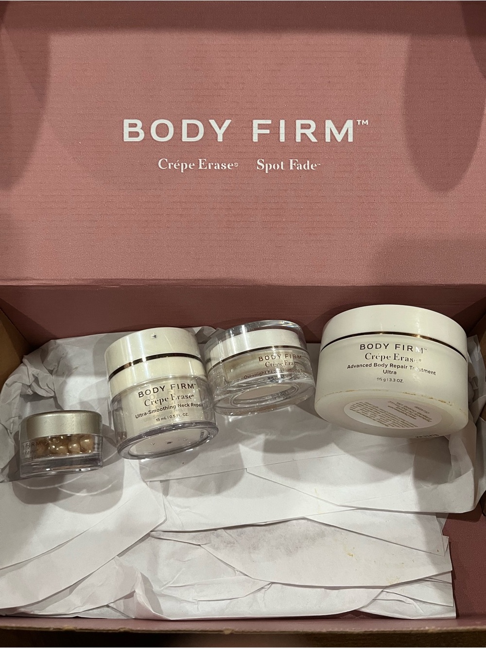 BodyFirm Crème Erase Skincare Set - Pink Packaging